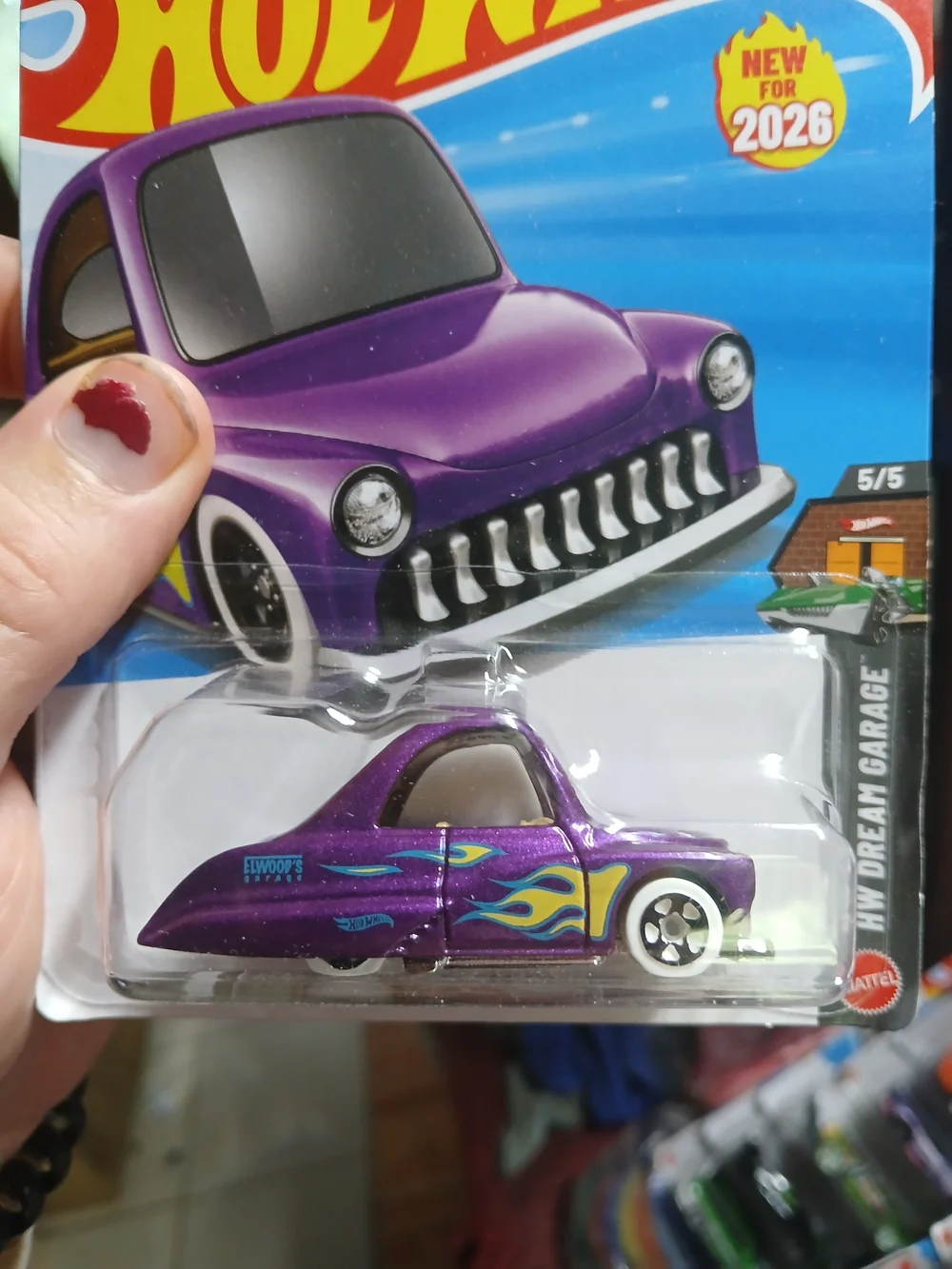 the Tooned Purple Passion from the HW Dream Garage series (numbered 5/5 and 148/